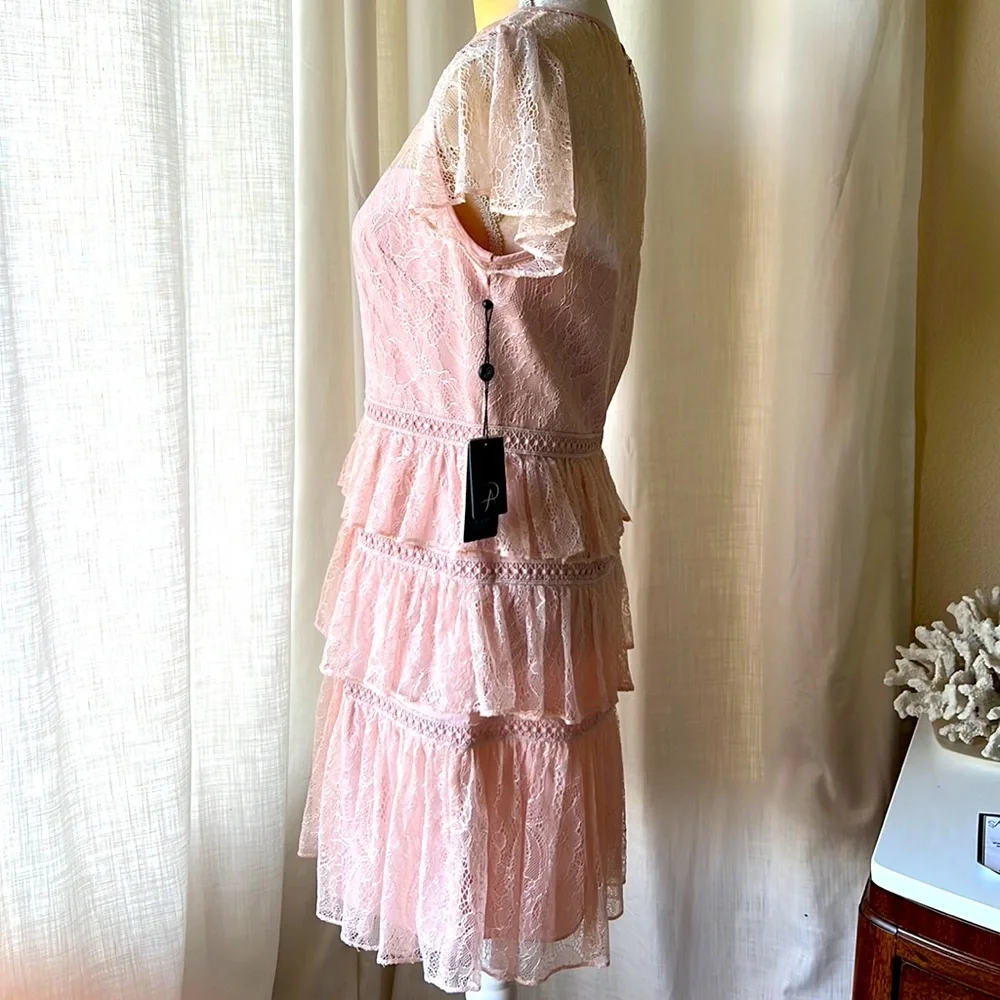 NWT Adrianna Papell Chantilly lace dress, sz 8 - Picture 9 of 14